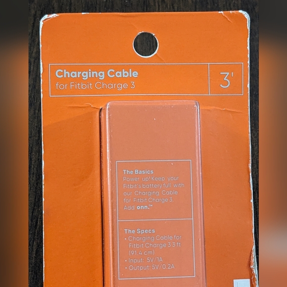 FITBIT CHARGING CABLE(3 FOOT) FOR FITBIT CHARGE 3 - Picture 2 of 2